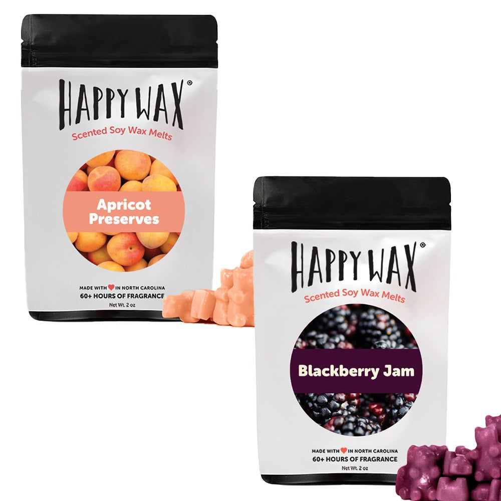 Happy Wax  Jams Collection: Apricot Preserves + Blackberry Jam